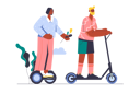 پیش‌نمایش فایل friends-move-around-city-on-ecological-transport-12163114 از پک کسب و کار