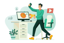 پیش‌نمایش فایل male-marketer-uses-digital-technologies-for-his-work-12163243 از پک متفرقه