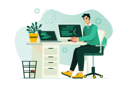 پیش‌نمایش فایل male-programmer-works-on-creating-code-12163251 از پک متفرقه