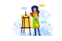 پیش‌نمایش فایل artist-paints-inspiredly-with-colored-paints-during-a-school-lesson-12162773 از پک مدرسه