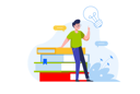 پیش‌نمایش فایل boy-came-up-with-idea-after-reading-books-12162788 از پک مدرسه