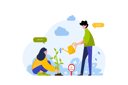 پیش‌نمایش فایل friends-promote-ecological-views-and-plant-trees-to-help-the-planet-12162782 از پک مدرسه
