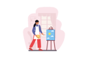 پیش‌نمایش فایل art-school-with-people-12162717 از پک فعالیت افراد