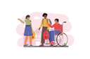 پیش‌نمایش فایل disabled-child-with-school-friends-12162721 از پک فعالیت افراد