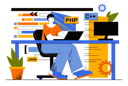 پیش‌نمایش فایل full-stack-developer-4316247 از پک مفهوم وب