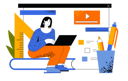 پیش‌نمایش فایل woman-doing-online-certificate-course-4316243 از پک مفهوم وب