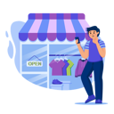 پیش‌نمایش فایل online-shopping-store-4316115 از پک اینترنت اشیاء