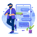 پیش‌نمایش فایل social-media-communication-4316122 از پک اینترنت اشیاء
