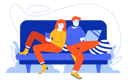 پیش‌نمایش فایل couple-surfing-on-internet-4316480 از پک افراد