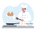 پیش‌نمایش فایل chef-making-food-4380743 از پک آماده‌سازی غذا