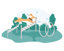 پیش‌نمایش فایل dog-jumping-hurdles-in-tract-4379661 از پک مردم همراه حیوان خانگی