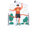 پیش‌نمایش فایل disabled-man-winning-the-race-4379628 از پک معلولیت و توان‌یابی