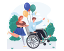 پیش‌نمایش فایل disabled-woman-and-man-are-celebrating-4379631 از پک معلولیت و توان‌یابی