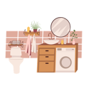 پیش‌نمایش فایل bathroom-with-washing-machine-4375488 از پک فضای داخلی خانه