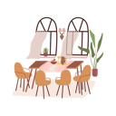 پیش‌نمایش فایل dinning-area-4375496 از پک فضای داخلی خانه