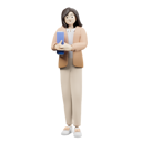 پیش‌نمایش فایل girl-student-holding-book-8037808 از پک کاراکتر زن