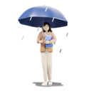 پیش‌نمایش فایل girl-with-umbrella-8037913 از پک کاراکتر زن