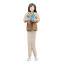 پیش‌نمایش فایل woman-giving-gift-8037813 از پک کاراکتر زن