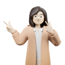 پیش‌نمایش فایل woman-pointing-left-side-8037910 از پک کاراکتر زن