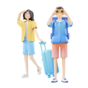 پیش‌نمایش فایل couple-going-for-travel-8365743 از پک تعطیلات تابستانی