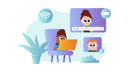 پیش‌نمایش فایل online-class-in-covid-duration-4035304 از پک بازگشت به مدرسه پس از کووید
