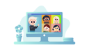 پیش‌نمایش فایل online-class-on-computer-4035321 از پک بازگشت به مدرسه پس از کووید