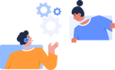 پیش‌نمایش فایل technical-support-with-service-man-and-woman-7217560 از پک خدمات مشتری