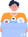 پیش‌نمایش فایل man-with-shopping-discount-offer-7735577 از پک خرید