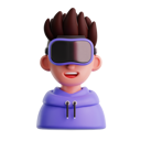 پیش‌نمایش فایل man-wearing-vr-googles-11965804 از پک متاورس و واقعیت مجازی