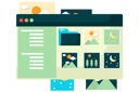 پیش‌نمایش فایل photo-gallery-display-on-computer-8634682 از پک گالری عکس