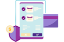 پیش‌نمایش فایل online-shopping-payment-process-10026277 از پک تراکنش‌های آنلاین