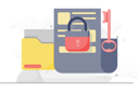 پیش‌نمایش فایل document-is-locked-10857613 از پک تأیید ورود