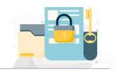 پیش‌نمایش فایل document-is-locked-10857554 از پک تأیید ورود
