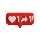 پیش‌نمایش فایل 1-like-and-1-share-arrow-4848024 از پک اعلان شبکه‌های اجتماعی