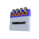 پیش‌نمایش فایل february-6886342 از پک تقویم
