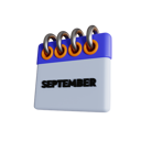 پیش‌نمایش فایل september-6886340 از پک تقویم
