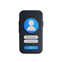 پیش‌نمایش فایل mobile-login-8196879 از پک رابط ورود