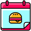پیش‌نمایش فایل burger-day-on-calendar-4878912 از پک تحویل فست فود