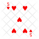 پیش‌نمایش فایل heart-five-2280242 از پک کارت‌های پوکر