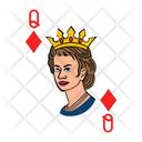 پیش‌نمایش فایل diamond-queen-2280430 از پک کارت‌های پوکر