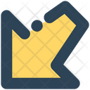پیش‌نمایش فایل down-left-direction-2657749 از پک علائم و نمادها ۲