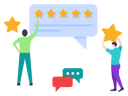 پیش‌نمایش فایل customer-giving-five-star-feedback-9640628 از پک متفرقه