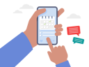 پیش‌نمایش فایل mobile-calendar-plan-creative-info-9894421 از پک متفرقه