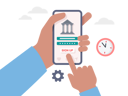 پیش‌نمایش فایل online-banking-account-application-9894426 از پک متفرقه