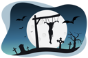 پیش‌نمایش فایل man-hanging-in-graveyard-2761963 از پک هالووین