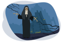 پیش‌نمایش فایل scary-nun-2761959 از پک هالووین