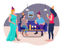 پیش‌نمایش فایل family-members-enjoying-party-3816128 از پک جشن