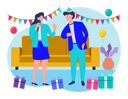 پیش‌نمایش فایل couple-doing-anniversary-party-3816076 از پک جشن