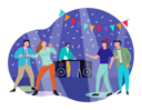 پیش‌نمایش فایل people-doing-party-in-night-club-3816077 از پک جشن