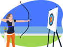 پیش‌نمایش فایل female-archery-player-4079050 از پک بازی‌های المپیک